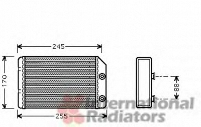 VAN WEZEL 37006315 -  Теплообменник, отопление салона